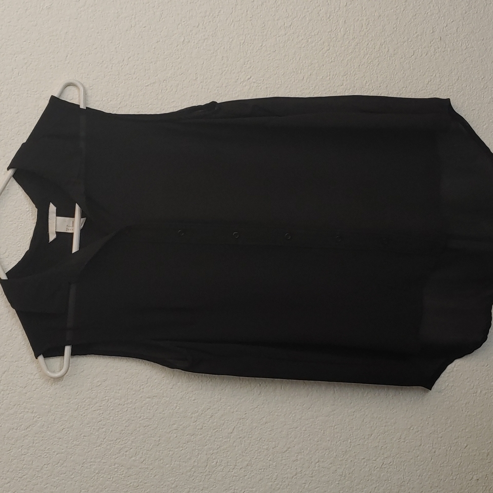 H&M black sheer sleeveless size 8 blouse.